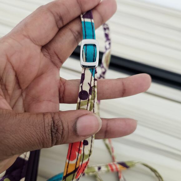 Vera Bradley Plum Crazy Wallet with Crossbody Strap - Picture 10 of 11